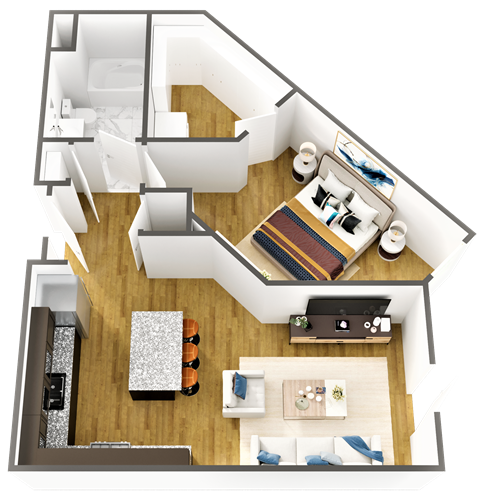 Polka Floor Plan at Wesmont, Indianapolis, IN